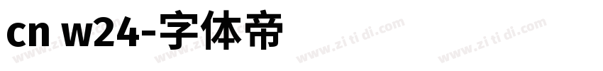 cn w24字体转换